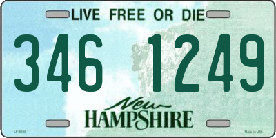 NH license plate 3461249