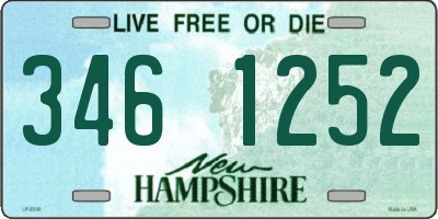 NH license plate 3461252