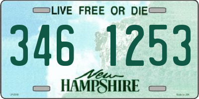 NH license plate 3461253