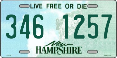 NH license plate 3461257