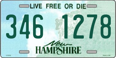 NH license plate 3461278