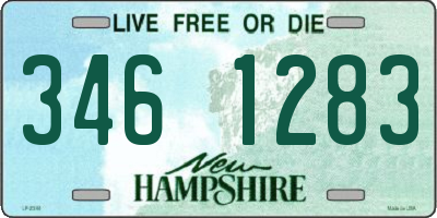 NH license plate 3461283