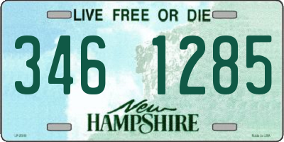 NH license plate 3461285