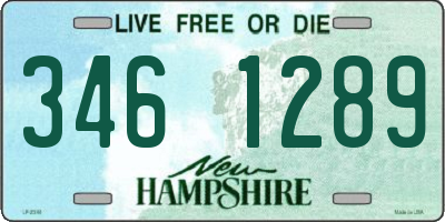 NH license plate 3461289