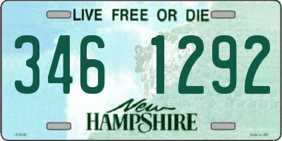 NH license plate 3461292