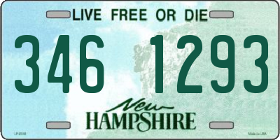 NH license plate 3461293