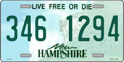 NH license plate 3461294