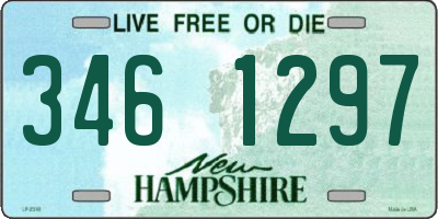 NH license plate 3461297