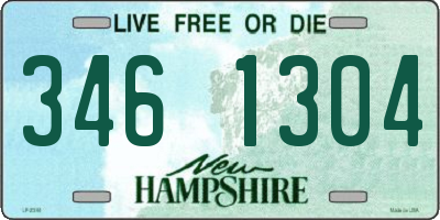 NH license plate 3461304