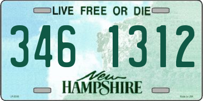 NH license plate 3461312