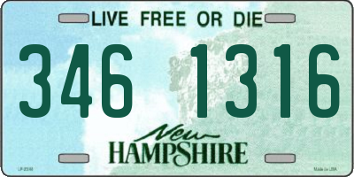 NH license plate 3461316