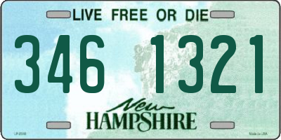 NH license plate 3461321