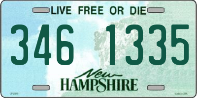 NH license plate 3461335