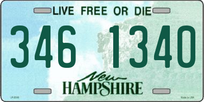 NH license plate 3461340