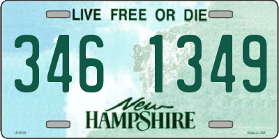 NH license plate 3461349