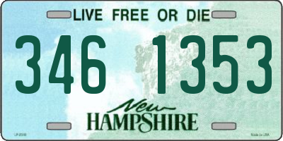 NH license plate 3461353