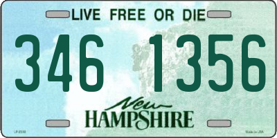 NH license plate 3461356