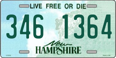 NH license plate 3461364