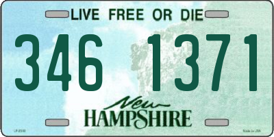 NH license plate 3461371
