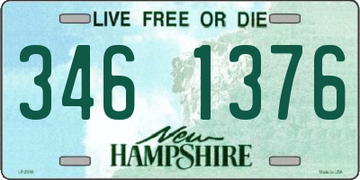 NH license plate 3461376