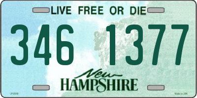 NH license plate 3461377