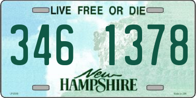 NH license plate 3461378
