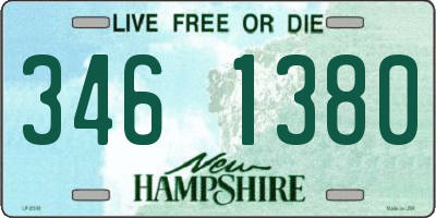 NH license plate 3461380