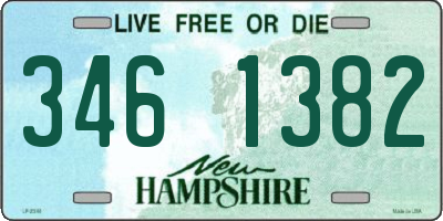 NH license plate 3461382