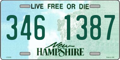 NH license plate 3461387