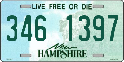 NH license plate 3461397