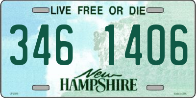 NH license plate 3461406