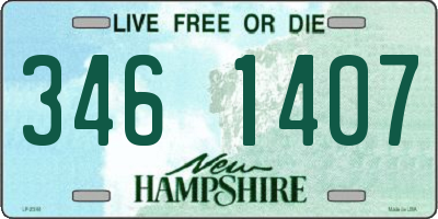 NH license plate 3461407