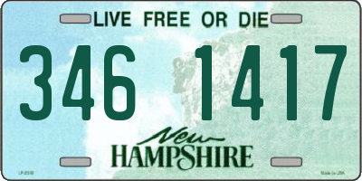 NH license plate 3461417