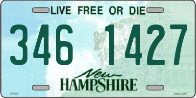 NH license plate 3461427