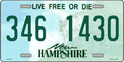 NH license plate 3461430