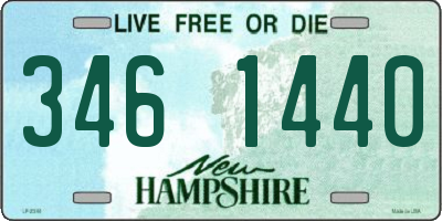 NH license plate 3461440