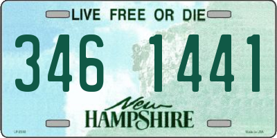 NH license plate 3461441