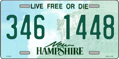 NH license plate 3461448