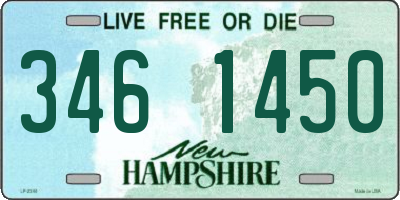 NH license plate 3461450