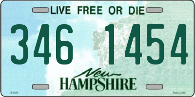 NH license plate 3461454
