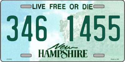 NH license plate 3461455