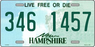 NH license plate 3461457