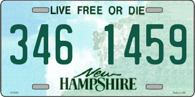 NH license plate 3461459