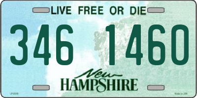 NH license plate 3461460