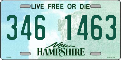 NH license plate 3461463