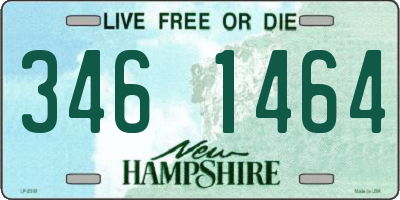 NH license plate 3461464