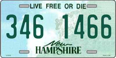 NH license plate 3461466