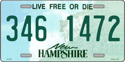 NH license plate 3461472