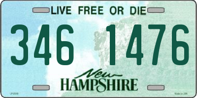 NH license plate 3461476