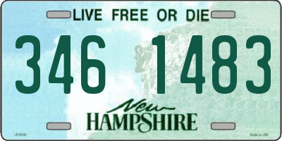 NH license plate 3461483
